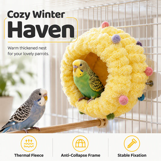 🐦PROMO FLASH : 50% DE RÉDUCTION ! Lit Suspendu Doux et Confortable pour Oiseaux – Polaire Corail Moelleuse, Design Adapté aux Cages for un Repos Paisible de Vos Petits Compagnons à Plumes ✨