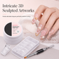Gel de construction solide non collant pour l'extension des ongles