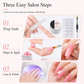 Gel de construction solide non collant pour l'extension des ongles