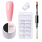 Gel de construction solide non collant pour l'extension des ongles