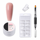 Gel de construction solide non collant pour l'extension des ongles