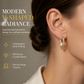 Boucles d'oreilles classiques et élégantes en forme de V pour femmes