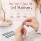 Bandes d'ongles en gel semi-durcie de 16 pièces