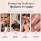 Bandes d'ongles en gel semi-durcie de 16 pièces