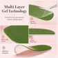 Bandes d'ongles en gel semi-durcie de 16 pièces