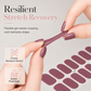 Bandes d'ongles en gel semi-durcie de 16 pièces