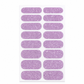 Bandes d'ongles en gel semi-durcie de 16 pièces